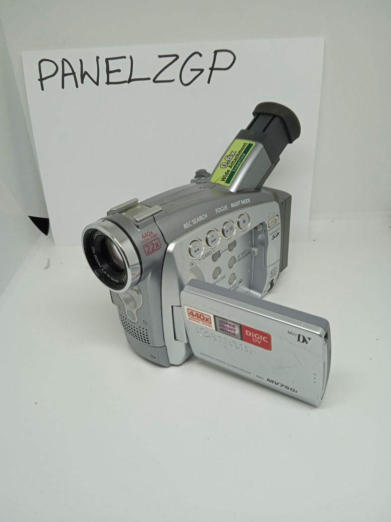 Aparat canon mv750i cyfrowy analogowy
