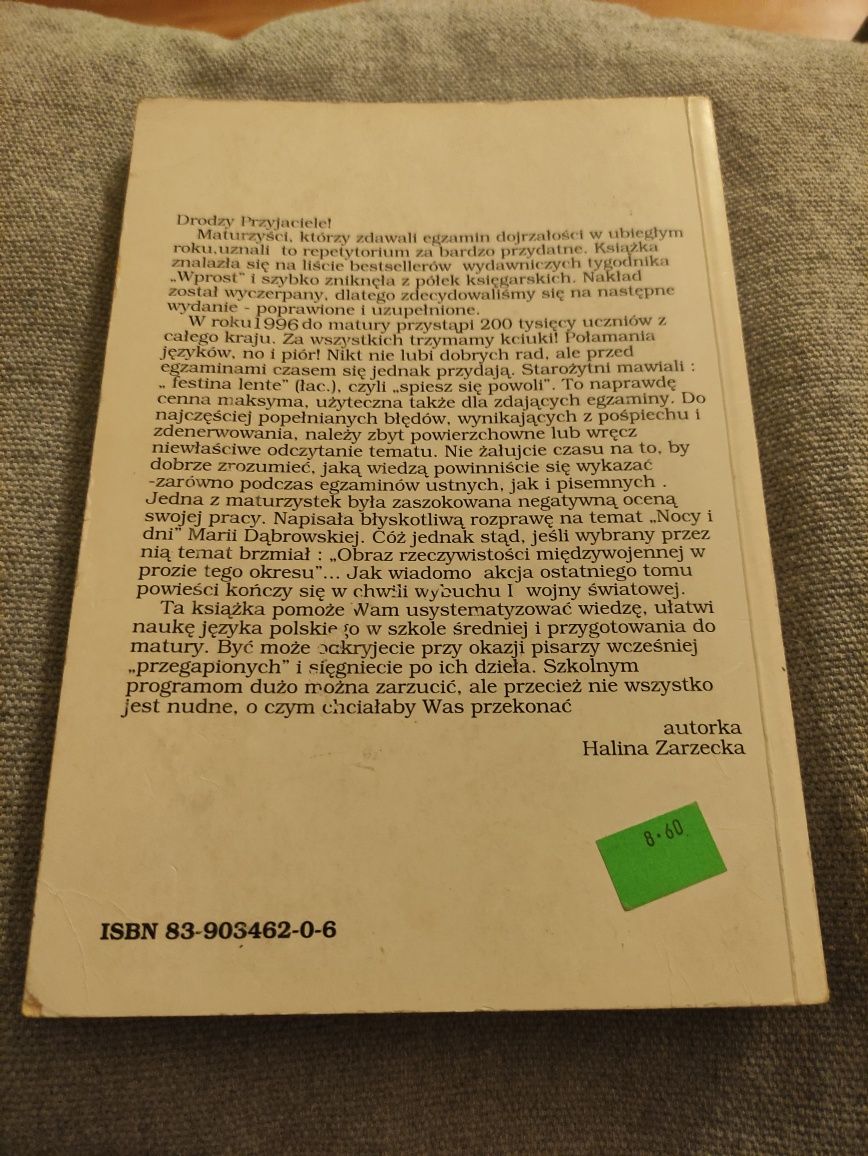 Matura z języka polskiego pytania i odpowiedzi