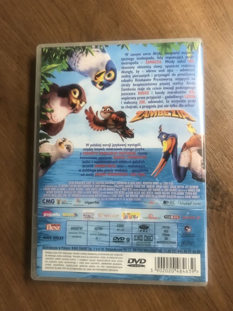 Zambezia, film DVD dla dzieci