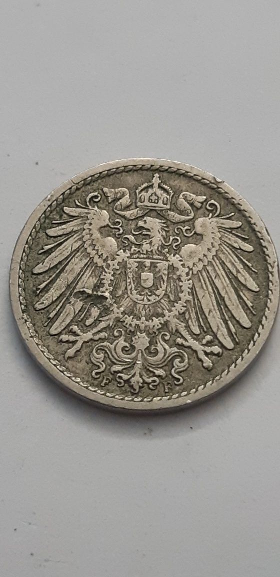 Niemcy Cesarstwo Niemieckie -5 fenig,pfennig 1904 - F
