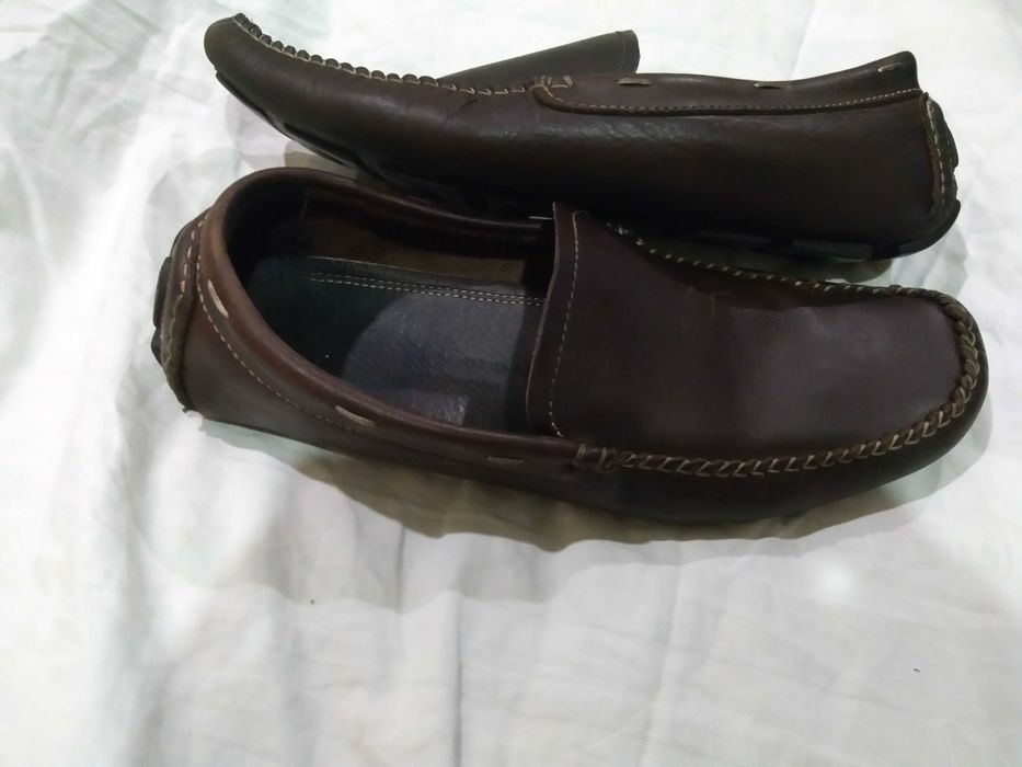 Мужские ,кожаные мокасины,Zara
