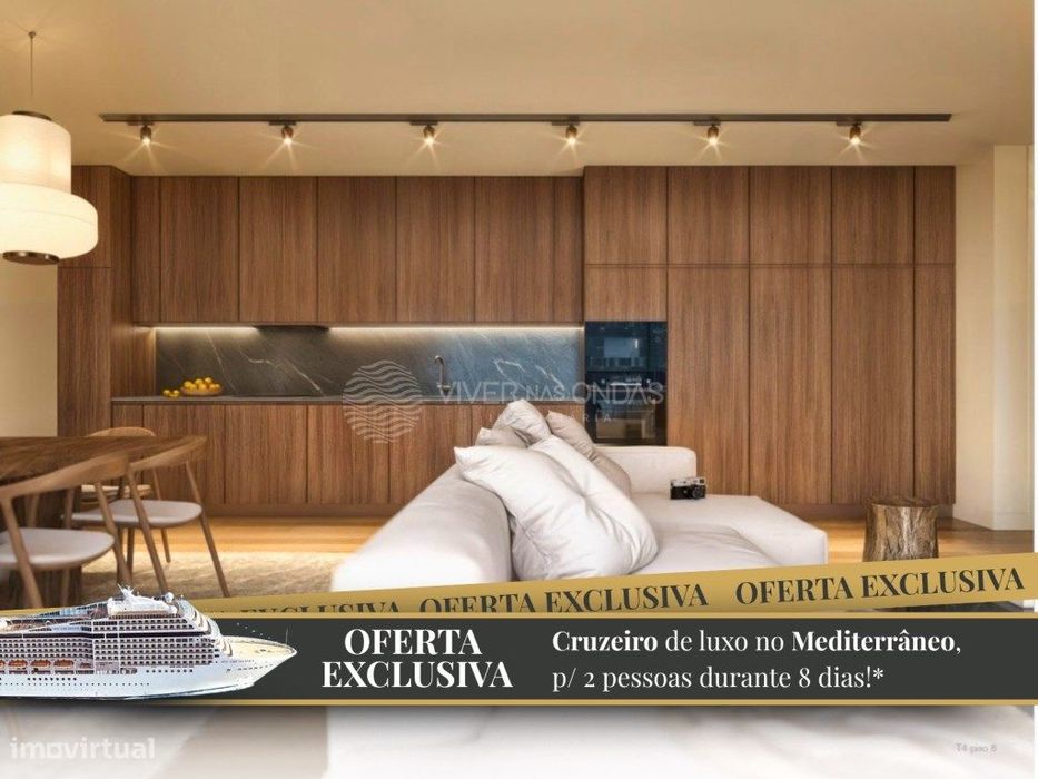 T4 de Luxo com 289,40m² | 5 Parqueamentos e Varanda | Matosinhos Sul