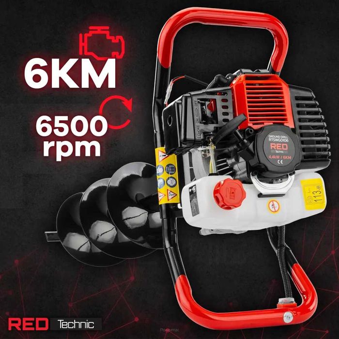 Świder Wiertnica Glebowa Wiertła /100,150,200mm/Przedłużka