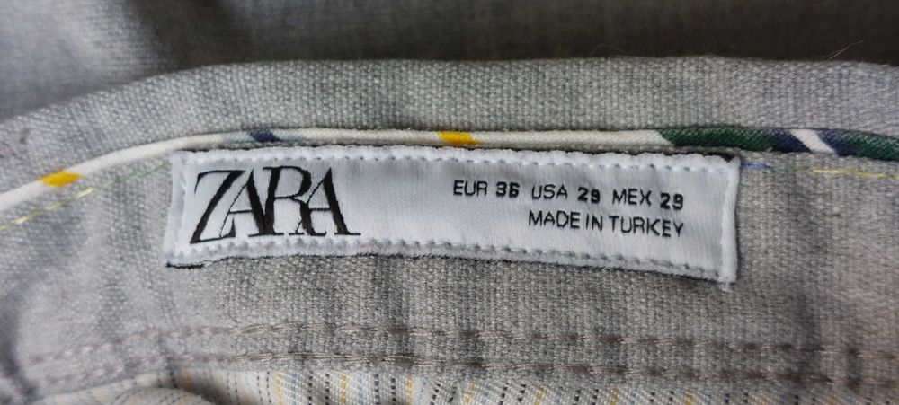 Calças Cinzentas Zara 36 (Homem)