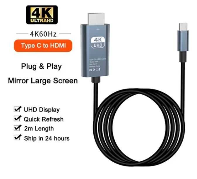 Adapter USB C na HDMI Kabel 4K 60 Hz typu C