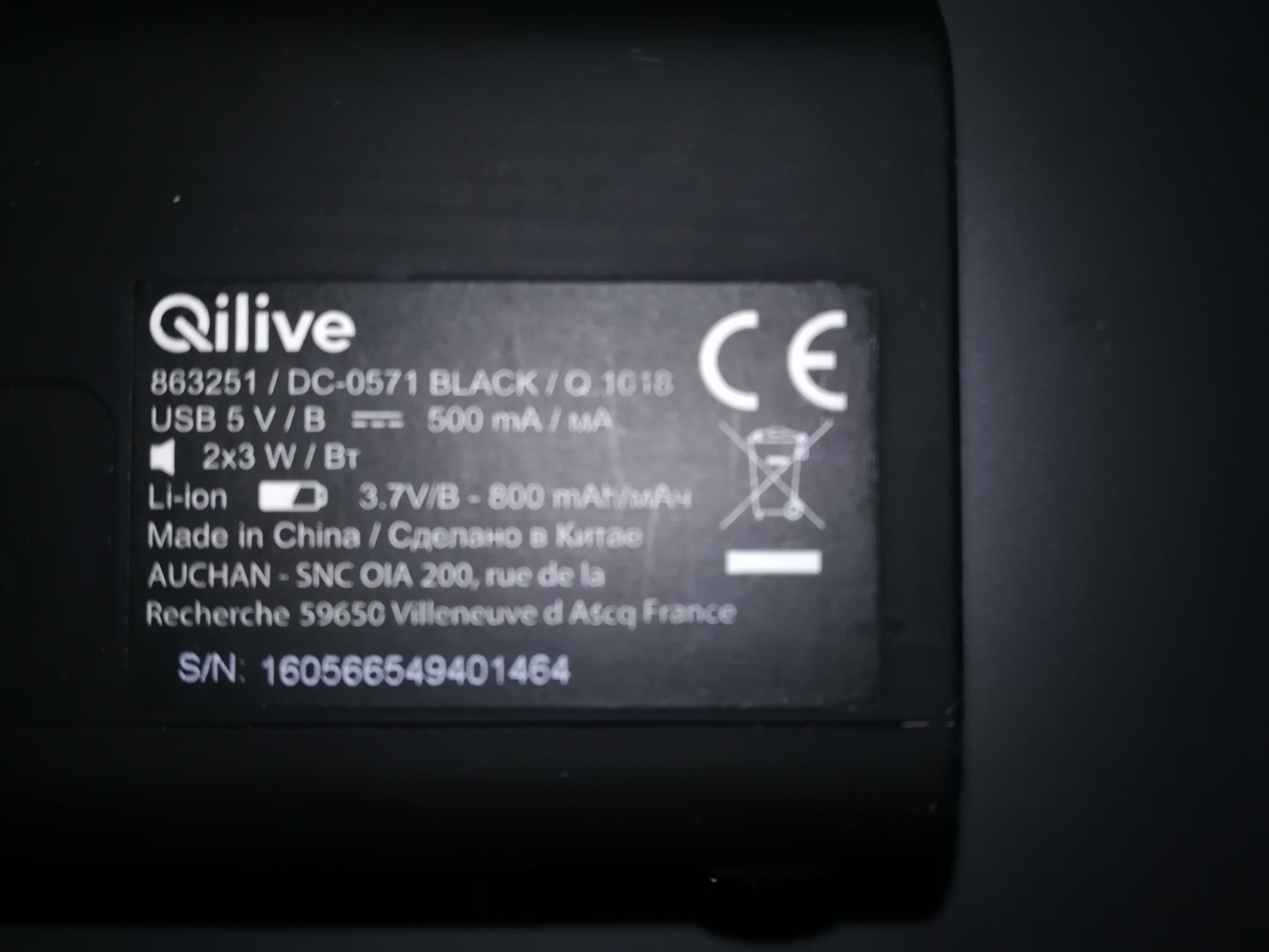 Coluna Bluetooth Qilive