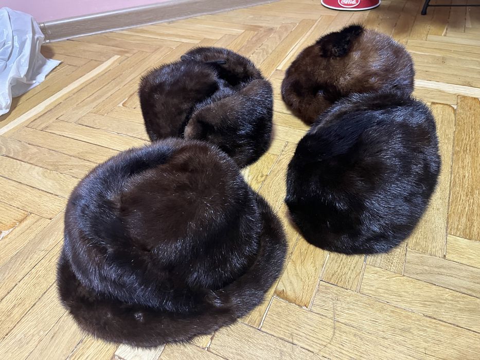 Шапка норкова, чоловіча норка, жіноча норкова