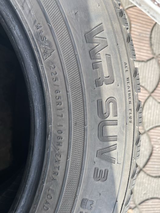 Шины 225/65 R17 Nokian б/у пара зима 6mm U8