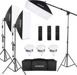 Kit profissional de iluminação e softbox para estúdio