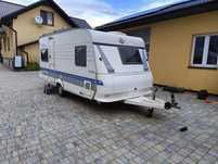 Przyczepa kempingowa Hobby 460 Mover, 3 namioty, 1250kg prysznic