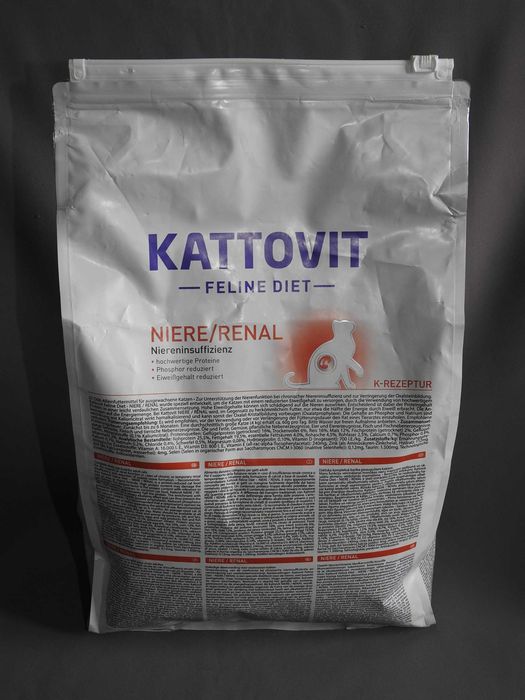 Kattovit Feline Diet Renal 1кг сухий корм 21.08.25. з проблемою нирок