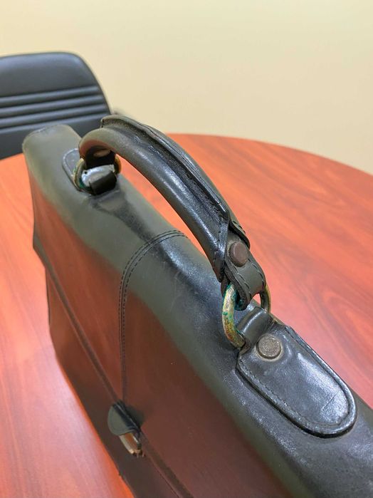 Mala de cabedal vintage LORPEL