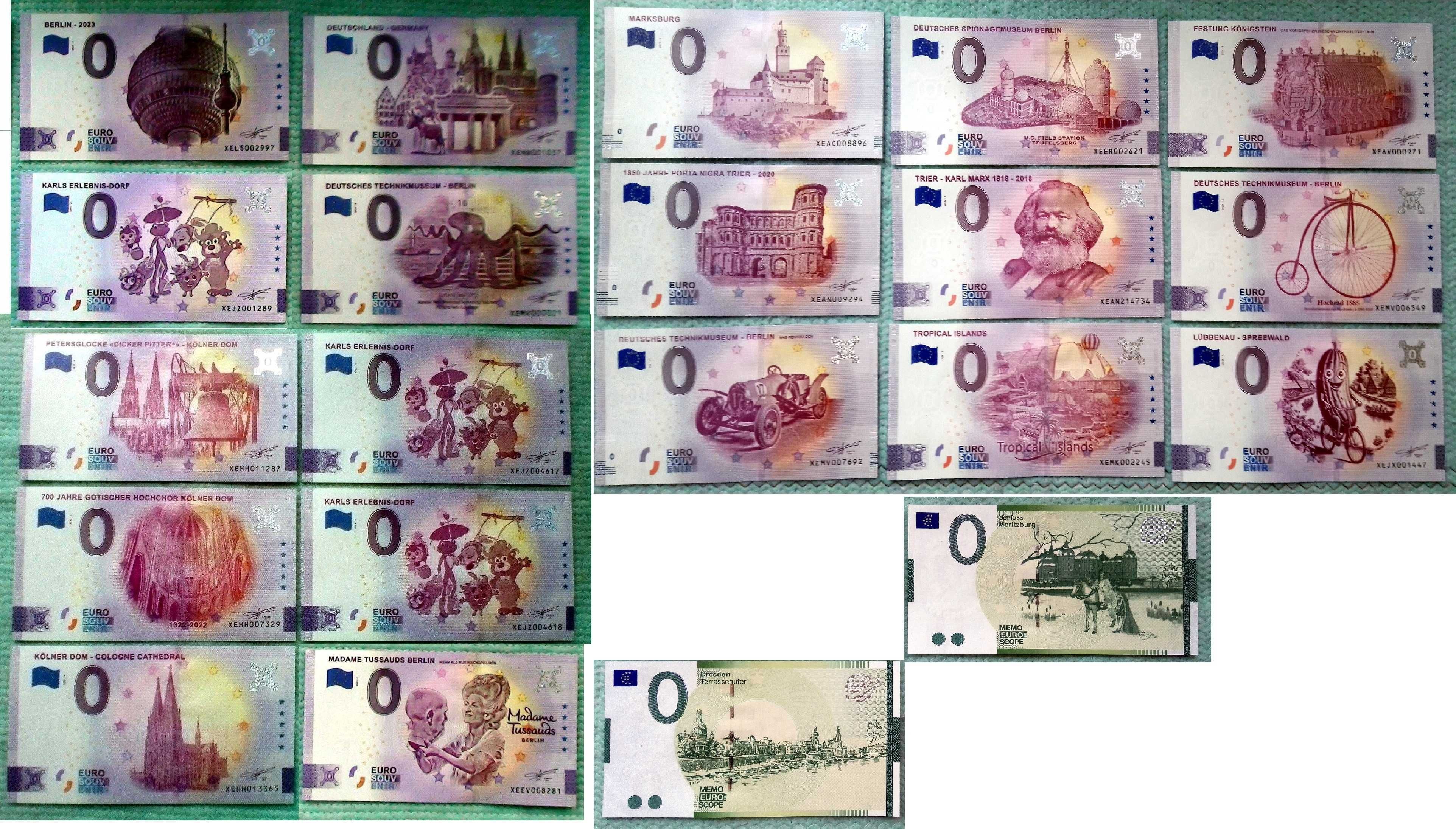 Банкнота купюра 0 евро коллекционная ОФИЦИАЛЬНАЯ