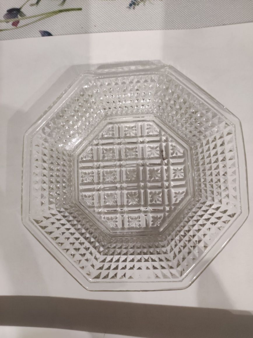 Talerzyk heksagonalny HSG PRL lub art deco