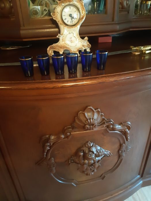 Stare kieliszki kolorowe szkło PRL