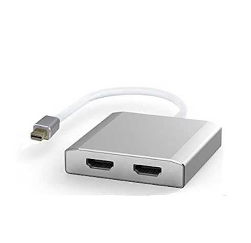 Spliter WJESOG Mini Displayport do podwójnego wejścia HDMI 4K