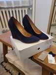 Koturny H&M zamsz granatowe 40