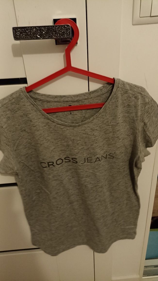 koszulka cross jeans M szara