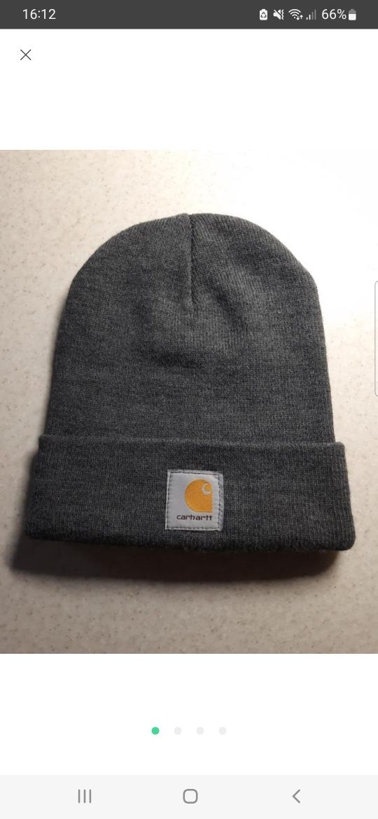 Шапка Carhartt тёплая,зимняя.