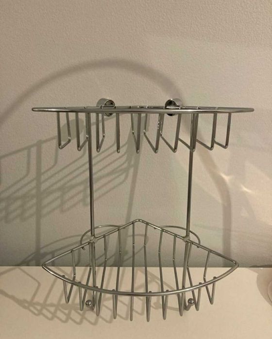 WENKO półka wisząca narożna chrom