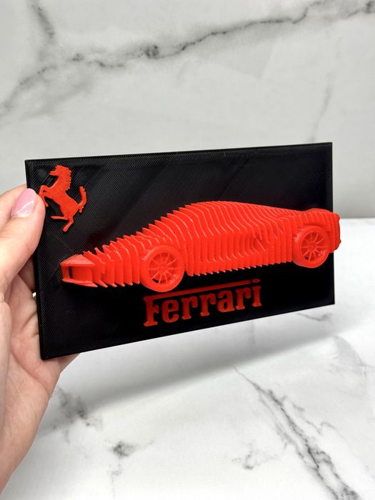 Подарок в виде машины Ferrari. 3д печать