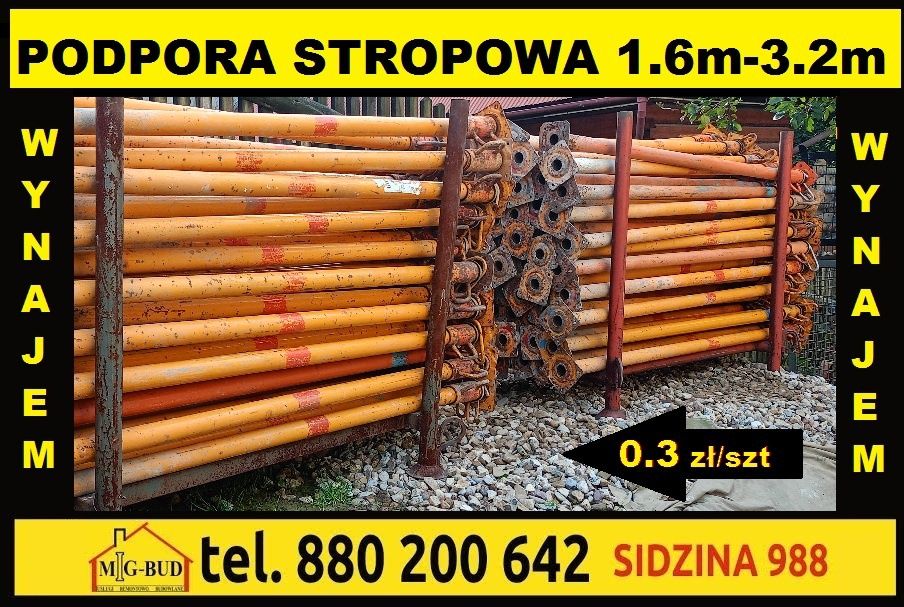 Wynajem podpora stropowa stemple