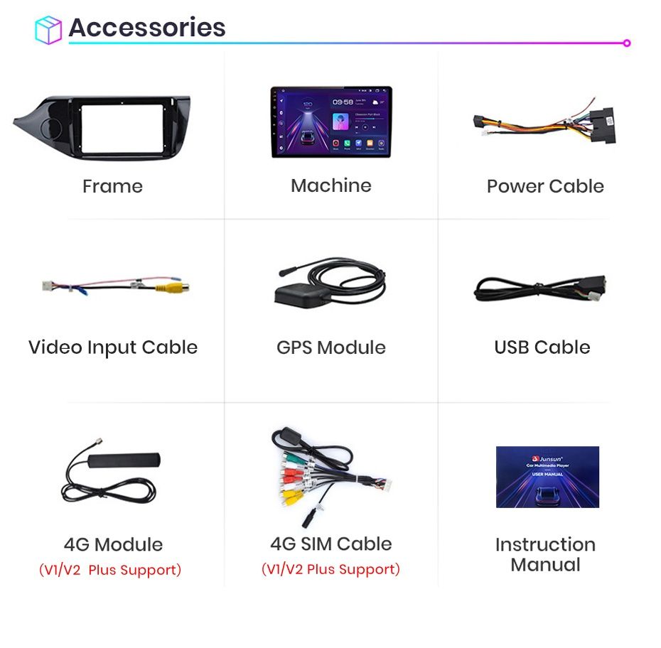 Rádio 9" android Kia Ceed 2012 a 2018 WIFI GPS Novo