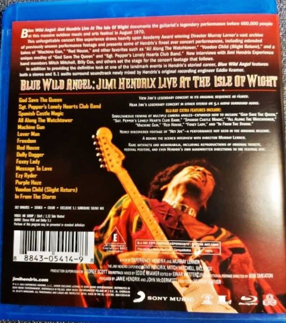 Rewelacyjny Koncert JIMI HENDRIX -Koncert Isle Wight płyta Blu Ray