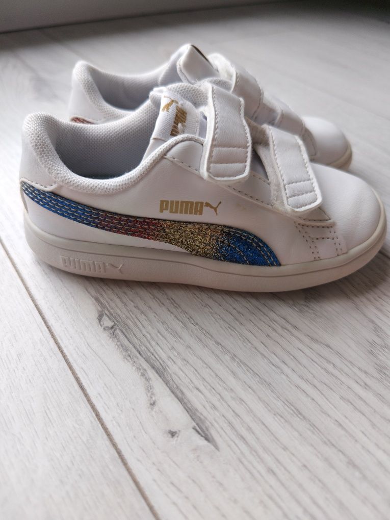 białe sneakersy dziecięce Puma Smash Olympic