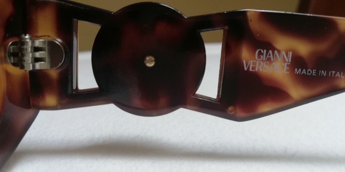 Okulary przeciwsłoneczne Gianni Versace 1996 Vintage Brown