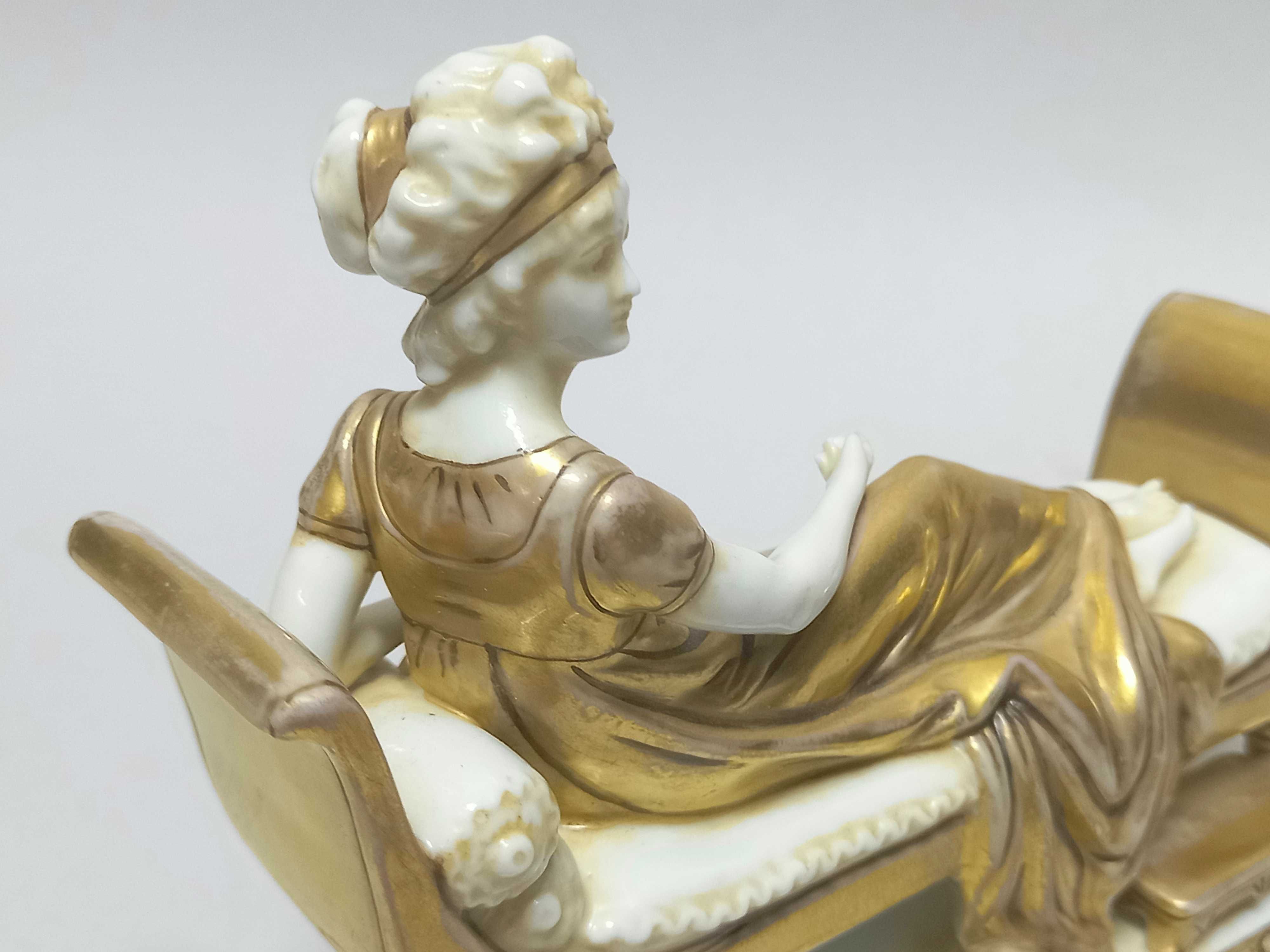Madame Recamier, figurka Scheibe-Alsbach Turyngia, proj. Otto Poertzel