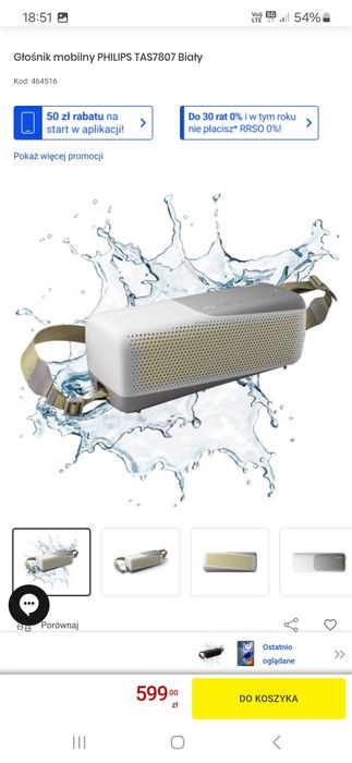 Głośnik Philips  nowy gwarancja