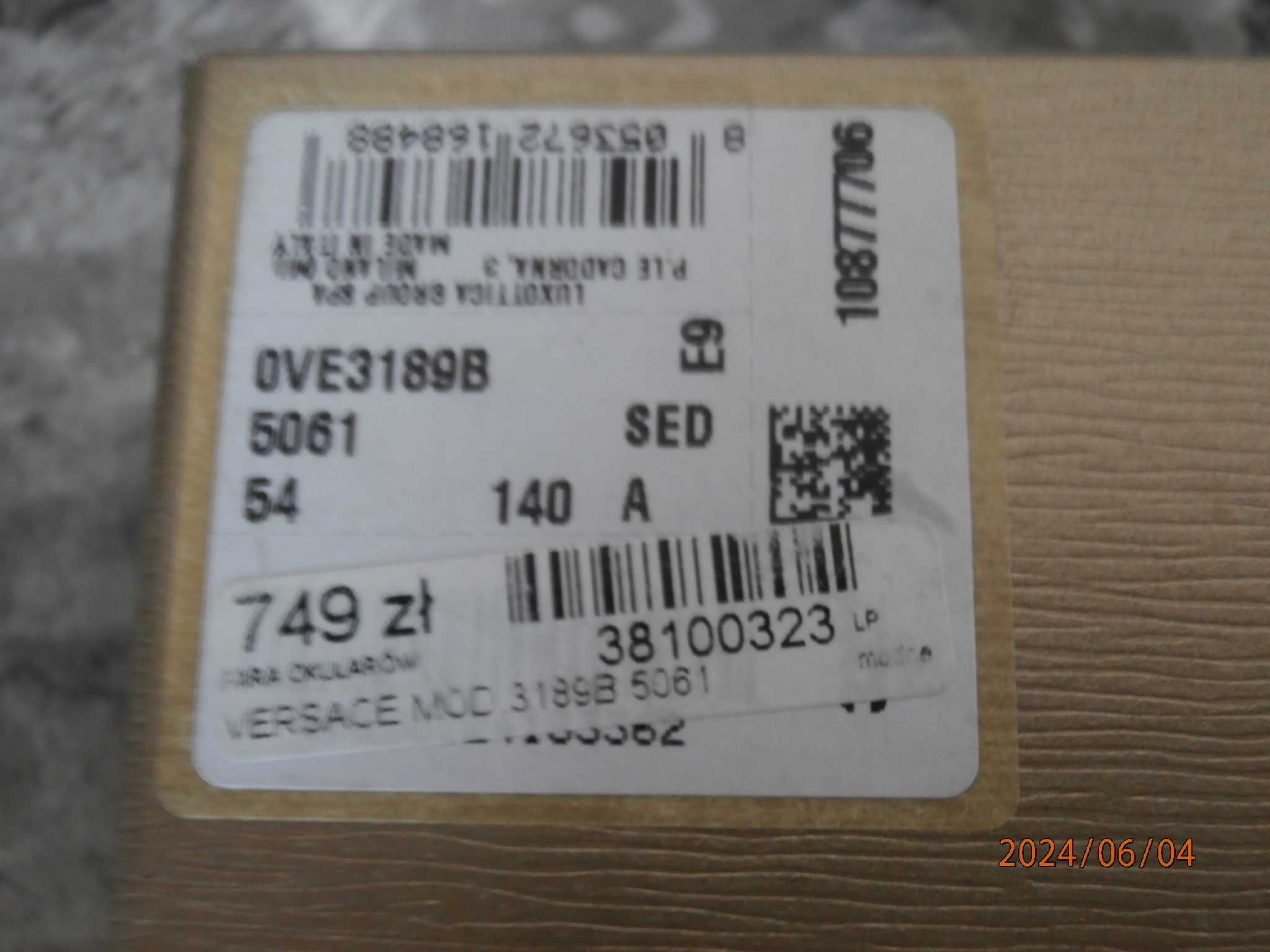 Okulary VERSACE damskie nowe / mini defekt - czytaj opis
