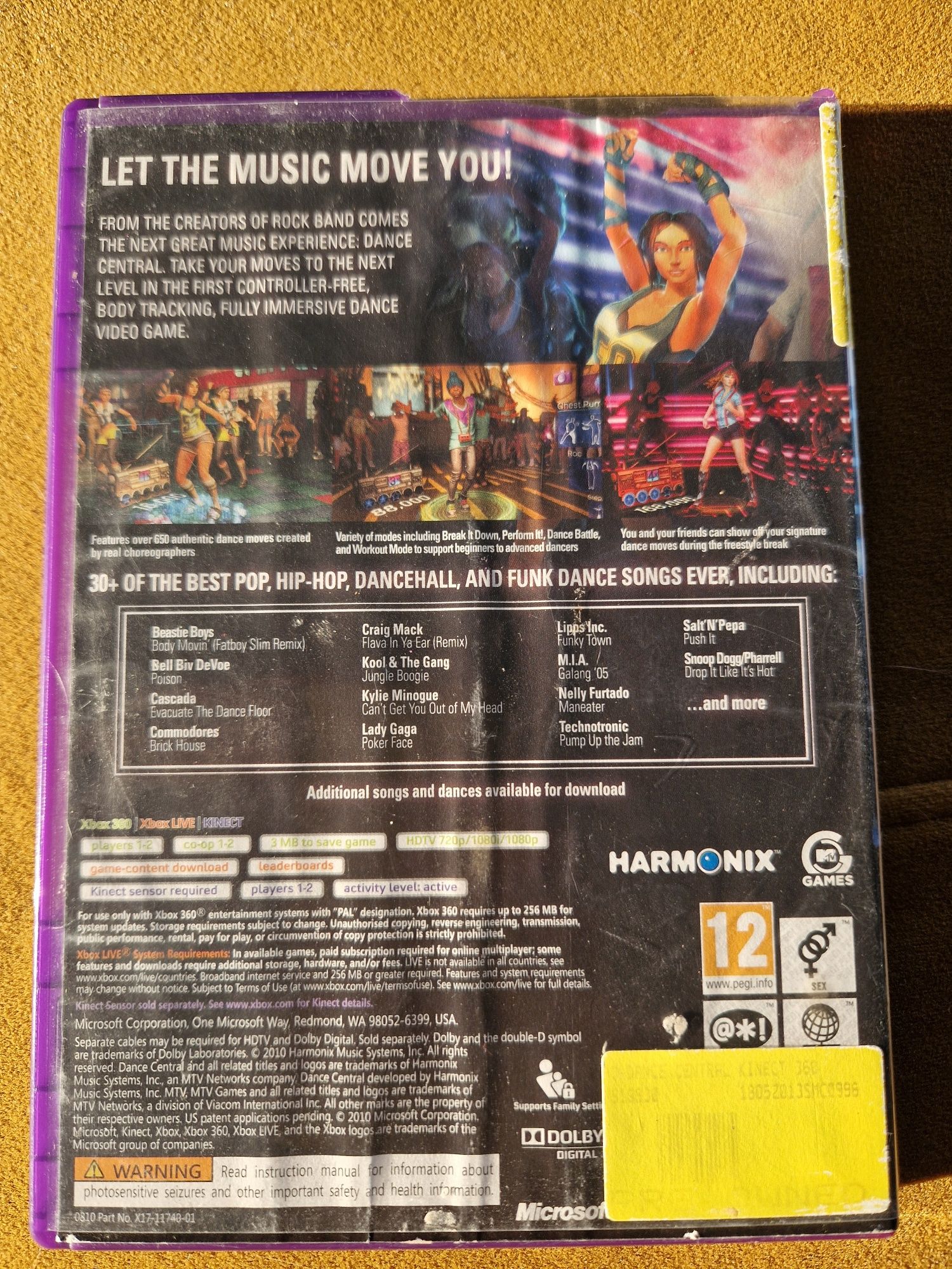 Gra Dance Central na Kinect Xbox 360