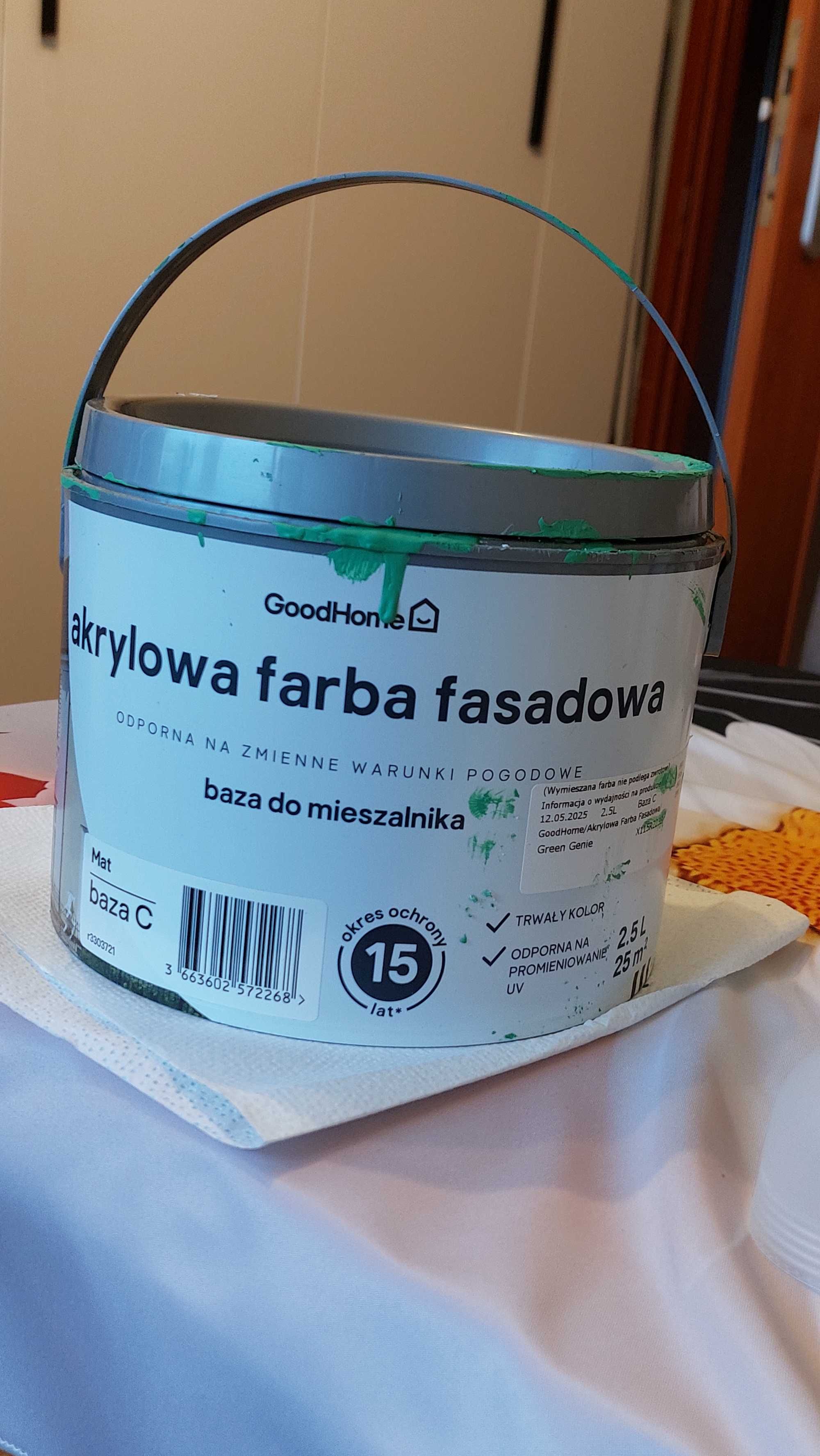 Farba Zielona Fasadowa
