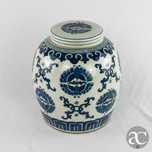 Pote de Gengibre porcelana da China período Jiaqing (1796 a 1820)
