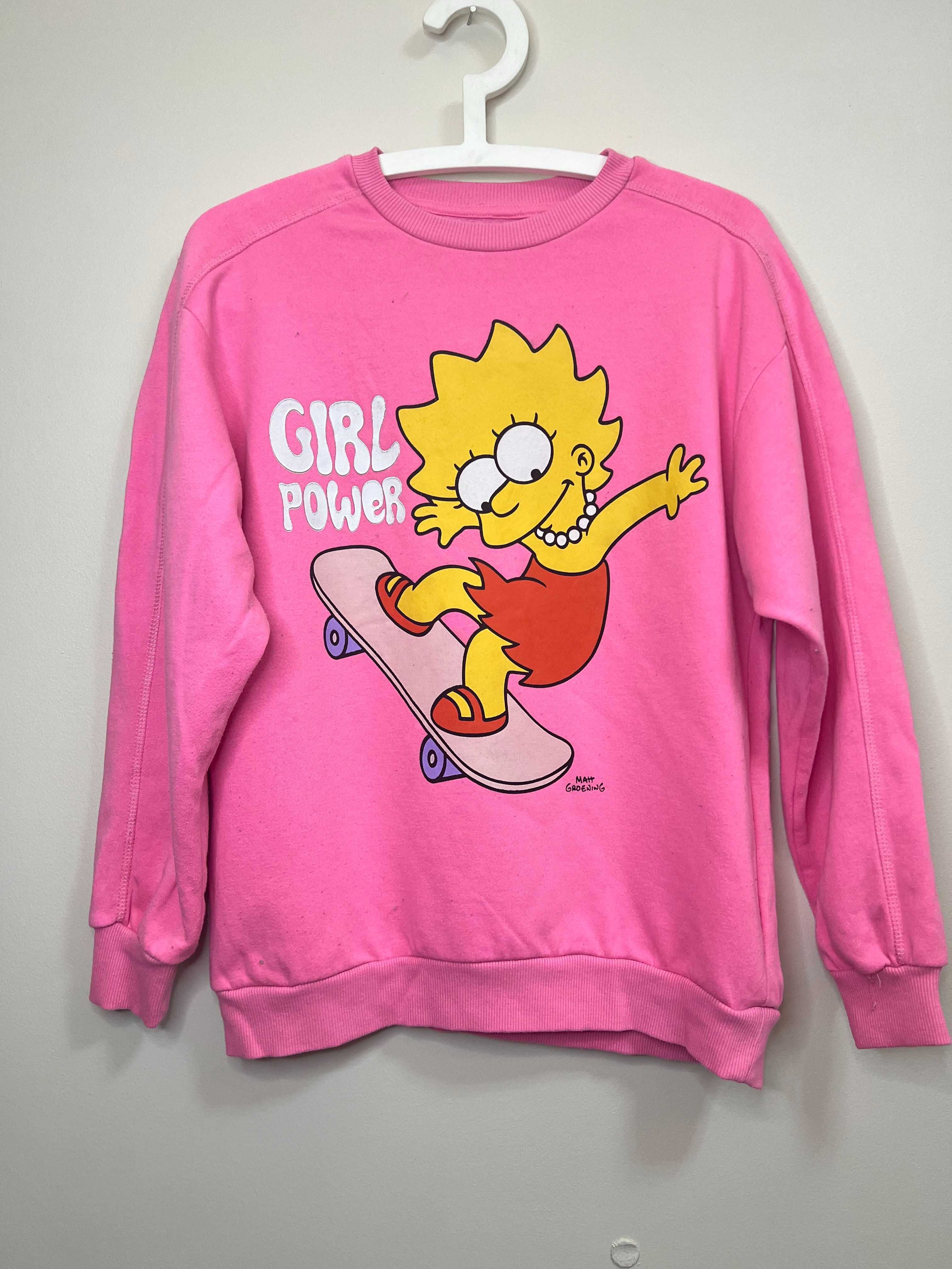 Lisa Simpson The Simpsons Bluza różowa Barbie Sinsay XS