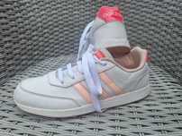 Buty ADIDAS R 38 wkł. 24.5 cm białe neon pudrowy róż sneakersy damskie