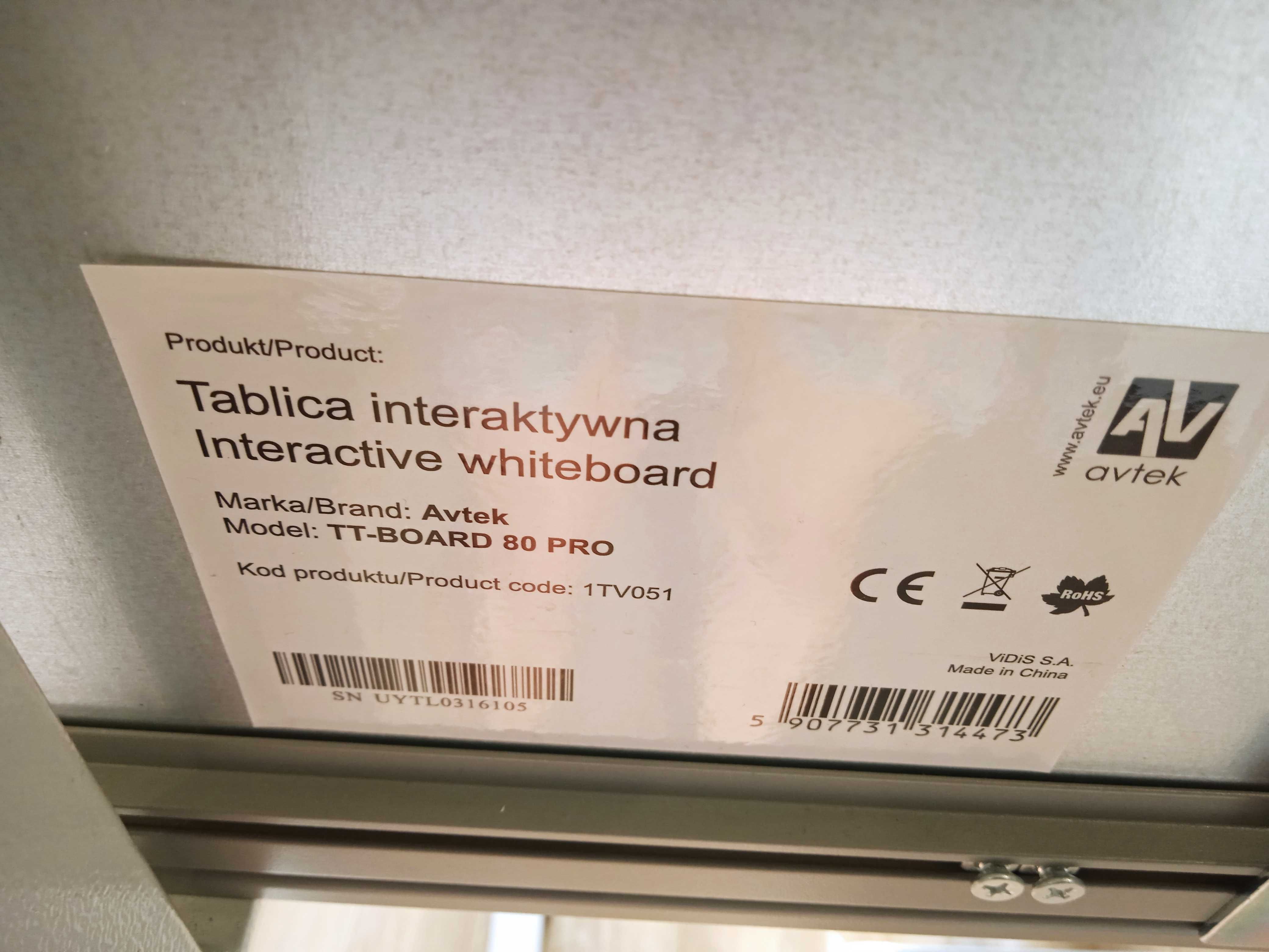 Tablica interaktywna Avtek TT-BOARD 80 PRO