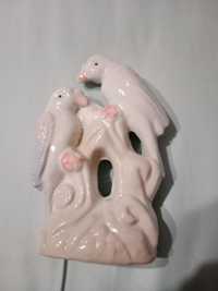 Figurka porcelanowa papużki