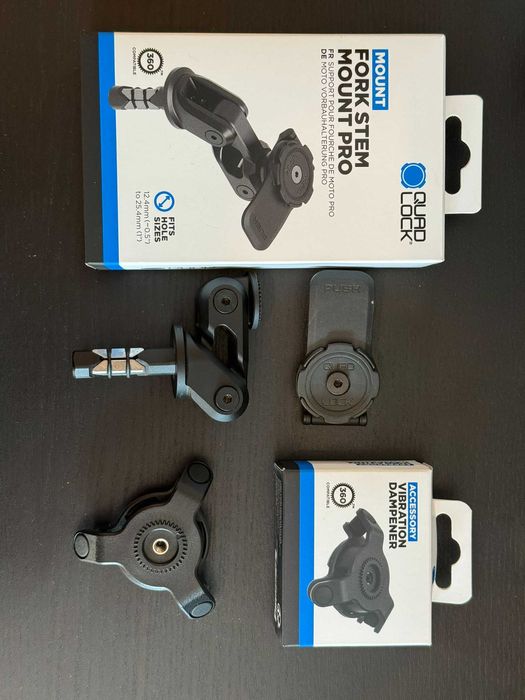 Suporte Quadlock Fork Stem PRO + Anti Vibraçao