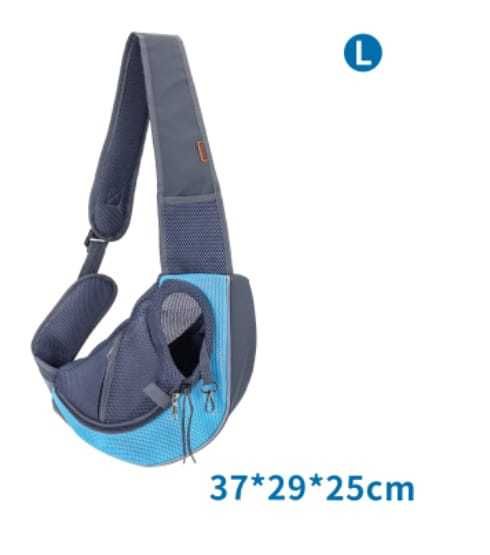 Saco de Transporte a Tiracolo para Animais – Tamanho L 37 × 29 × 25 cm