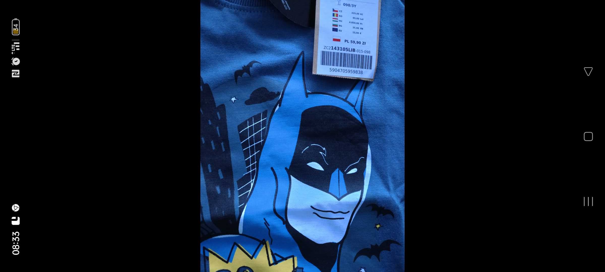 Bluzka Batman rozm 98