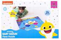 Puzzle Podłogowe Baby Shark 24 El. 60 X 48 Cm Mega Maxi
