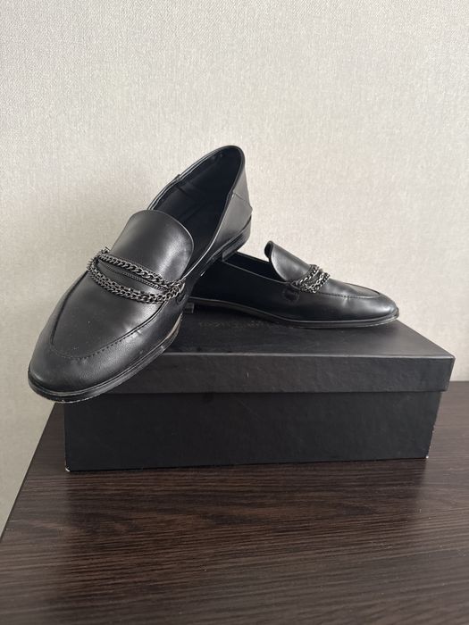 Лофери жіночі чорні туфлі 39 Reserved /женские лоферы туфли школа
