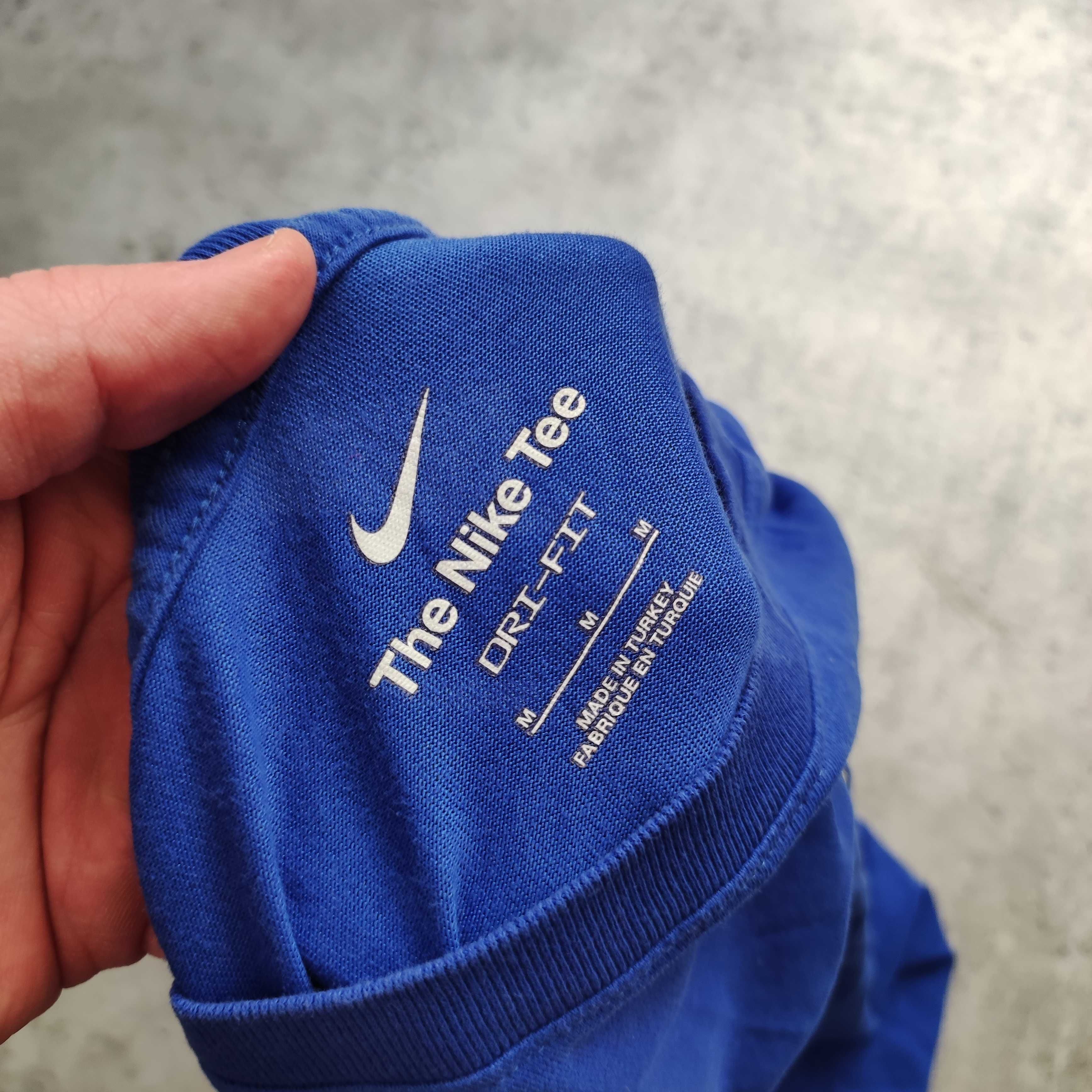 MĘSKA Koszulka Bawełna PREMIUM Granatowa Nike Dri-Fit Running Active
