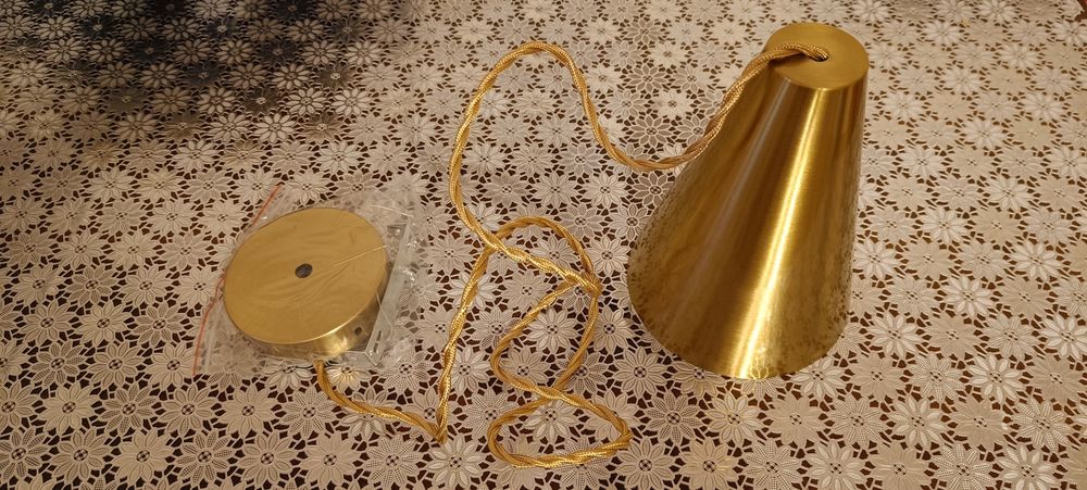 Lampa, żyrandol, lampa nad stół, złota