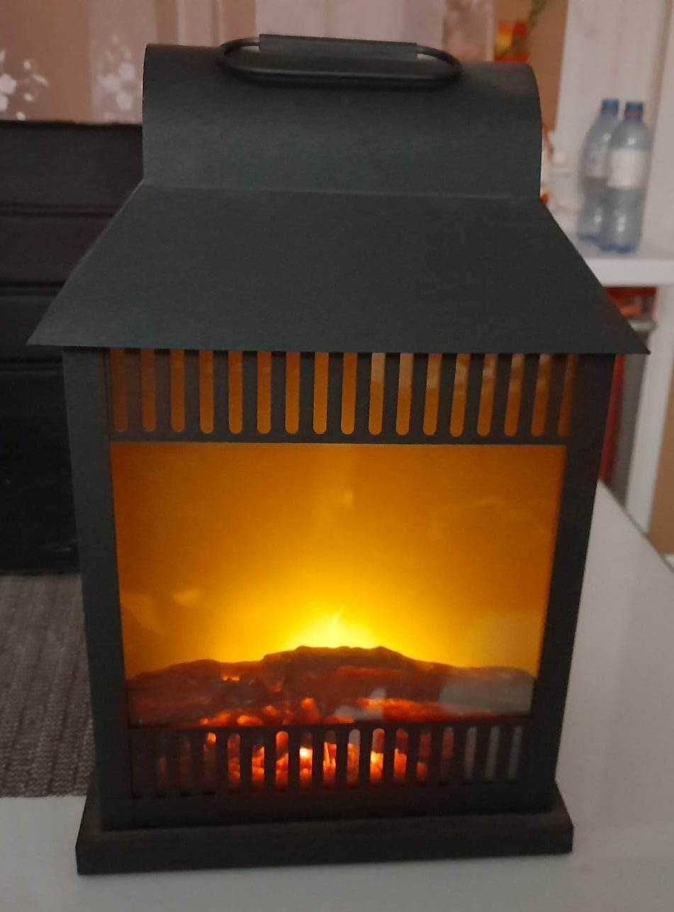 Kominek led lampion na baterię