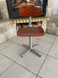 Małe krzesło PRL drewniane 80 loft industrial  modern Bauhaus vintage