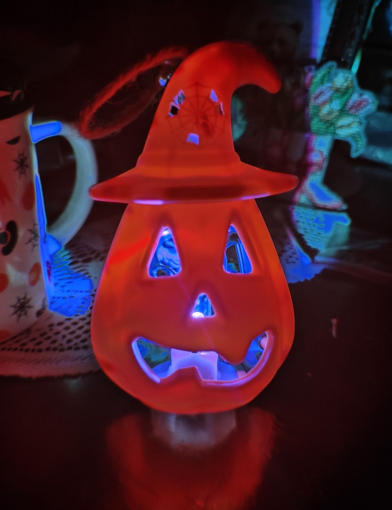 Halloween Wielobarwna lampa